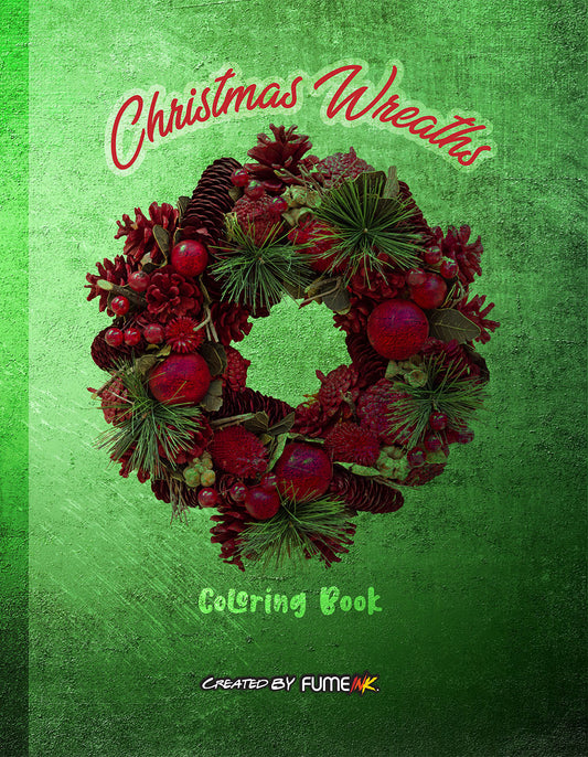 Christmas Wreaths Coloring Book