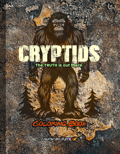 Cryptids Coloring Book