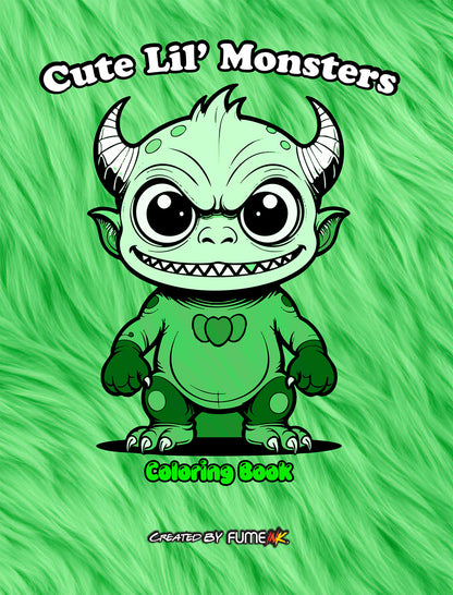 Cute Lil’ Monsters Coloring Book