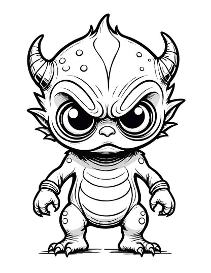 Cute Lil’ Monsters Coloring Book
