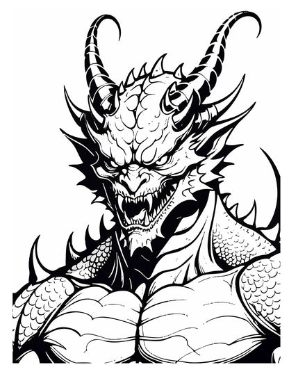 Dragons Coloring Book