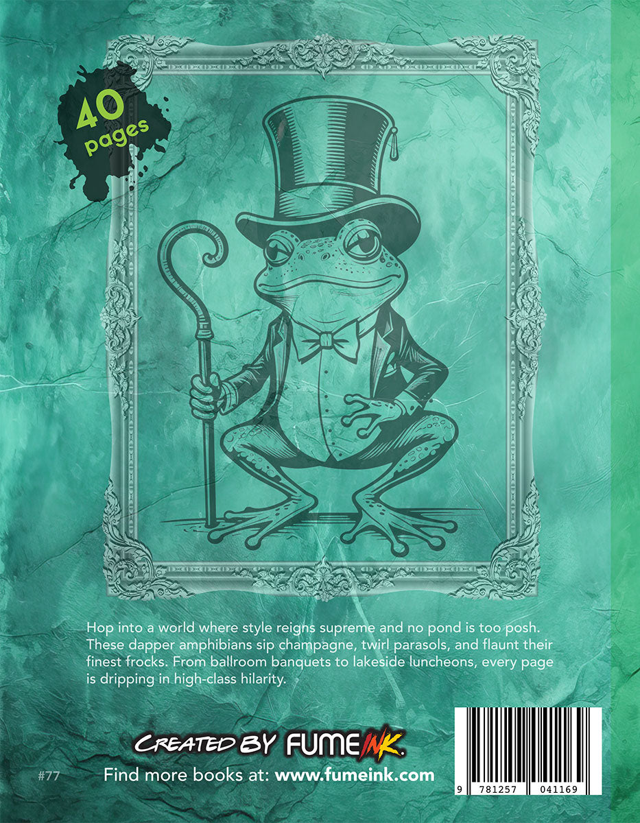 Fancy Frogs Coloring Book