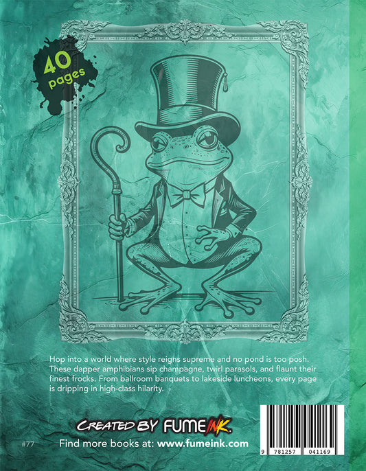 Fancy Frogs Coloring Book