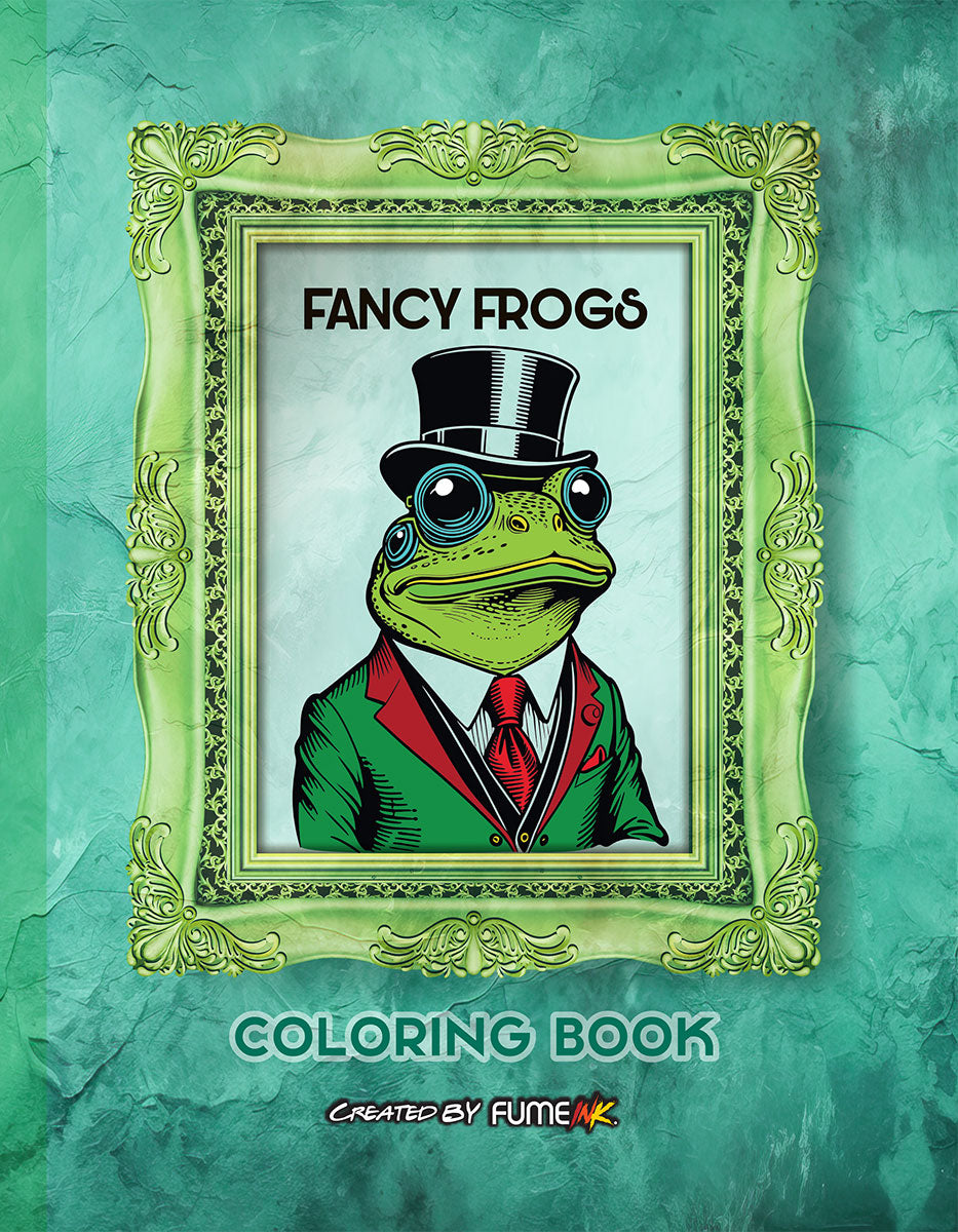 Fancy Frogs Coloring Book