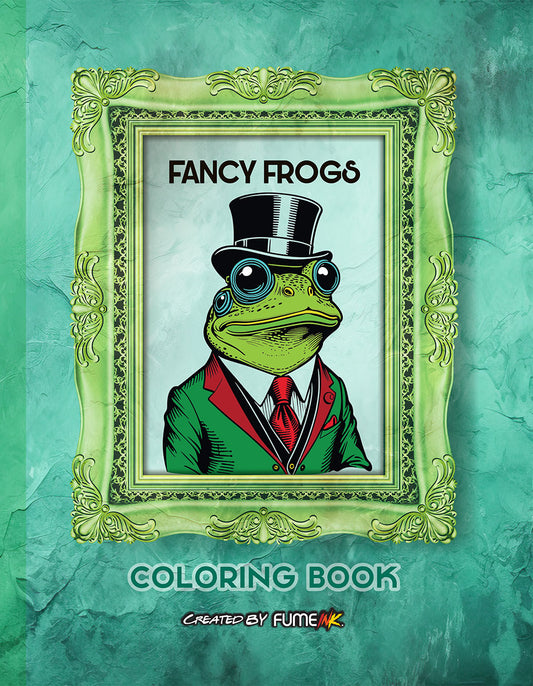 Fancy Frogs Coloring Book