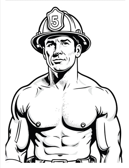 Firemen Coloring Book