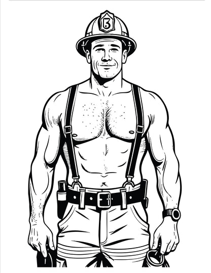 Firemen Coloring Book