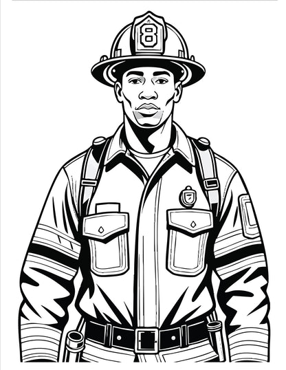 Firemen Coloring Book