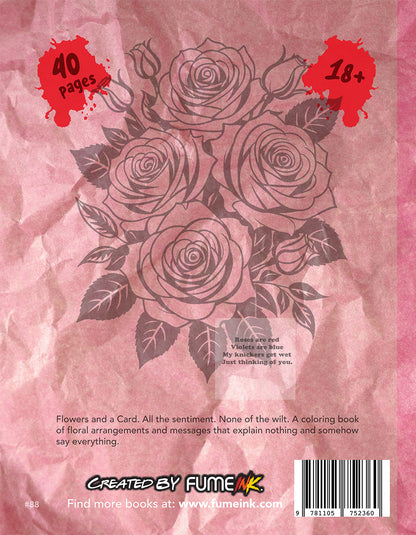 Flowers & a Card Coloring Book