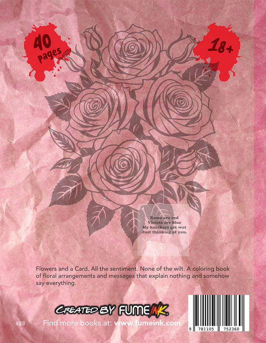 Flowers & a Card Coloring Book
