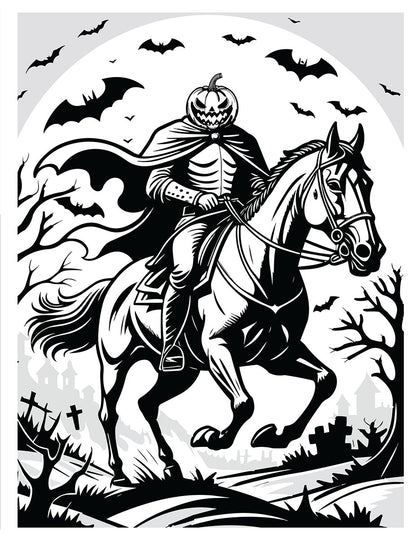 Happy Halloween Coloring Book