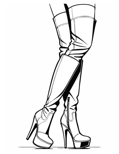 Heels Coloring Book