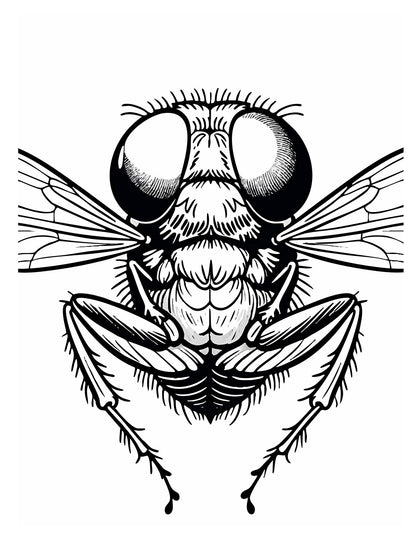Insects Up-Close & Personal Coloring Book