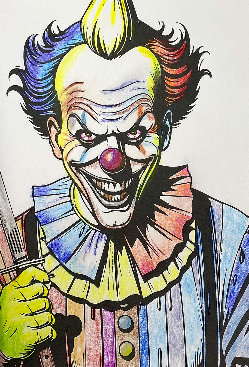 Killer Clowns Coloring Book