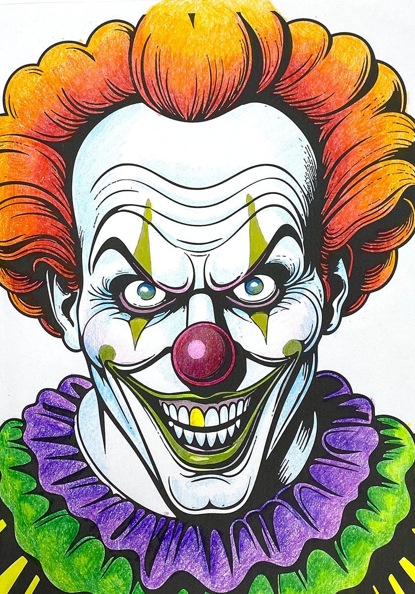 Killer Clowns Coloring Book