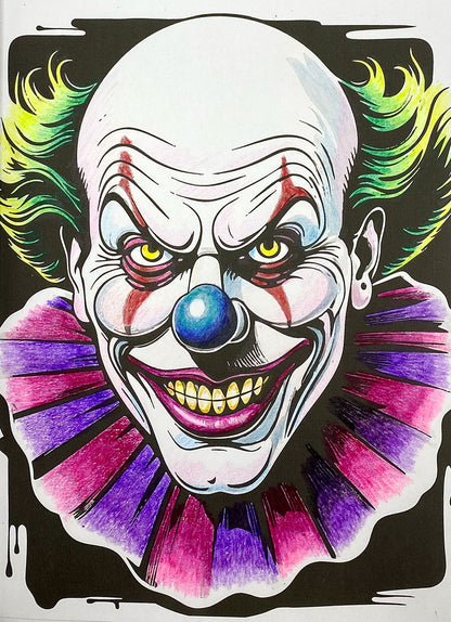 Killer Clowns Coloring Book