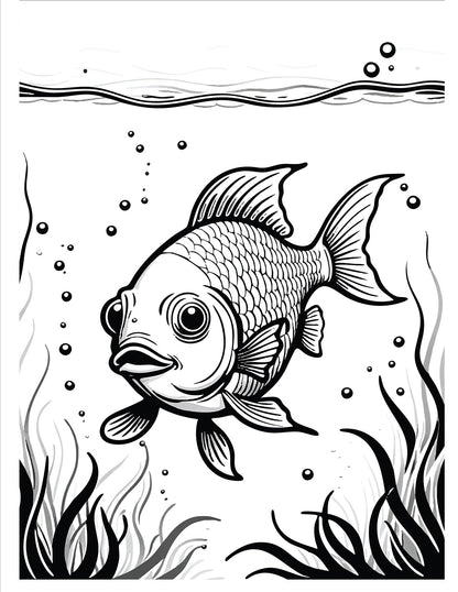 Lil’ Fish Coloring Book