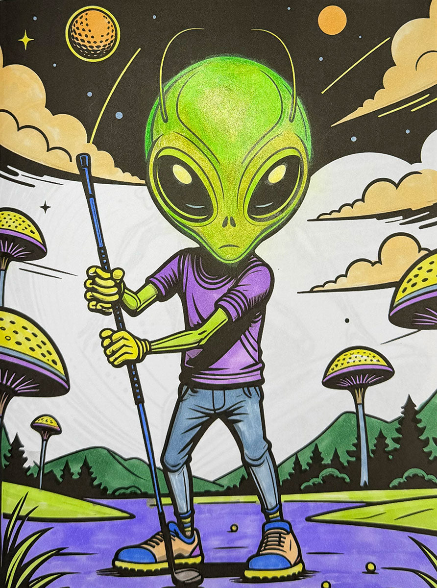 Major League Aliens Coloring Book