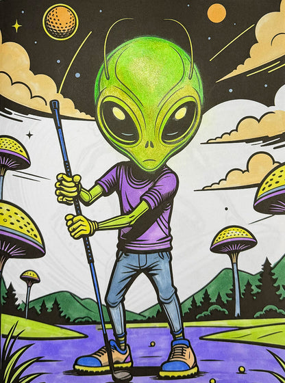 Major League Aliens Coloring Book