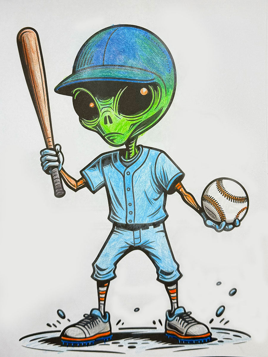Major League Aliens Coloring Book