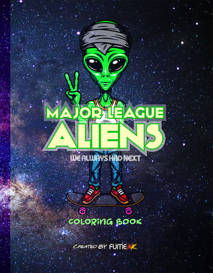 Major League Aliens Coloring Book