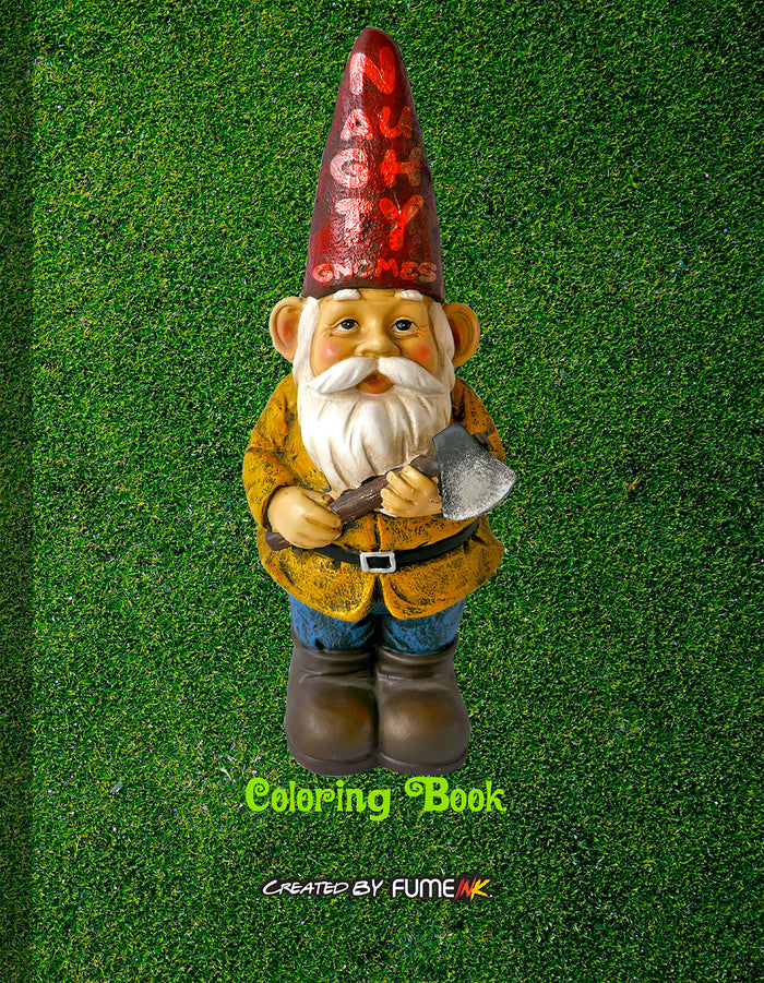 Naughty Gnomes Coloring Book
