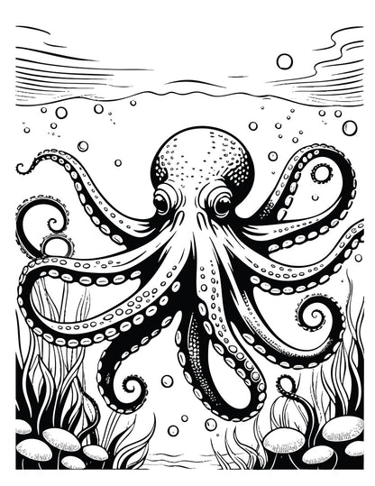 Mutant Octopuses Coloring Book