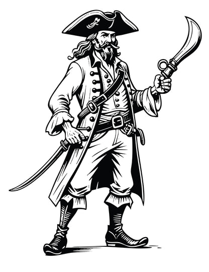 Pirates Coloring Book