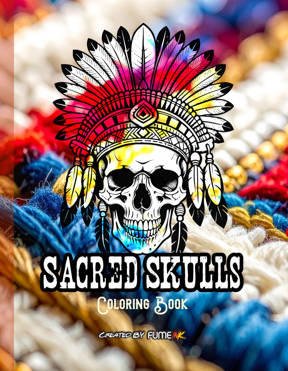 Sacred Skulls Coloring Book