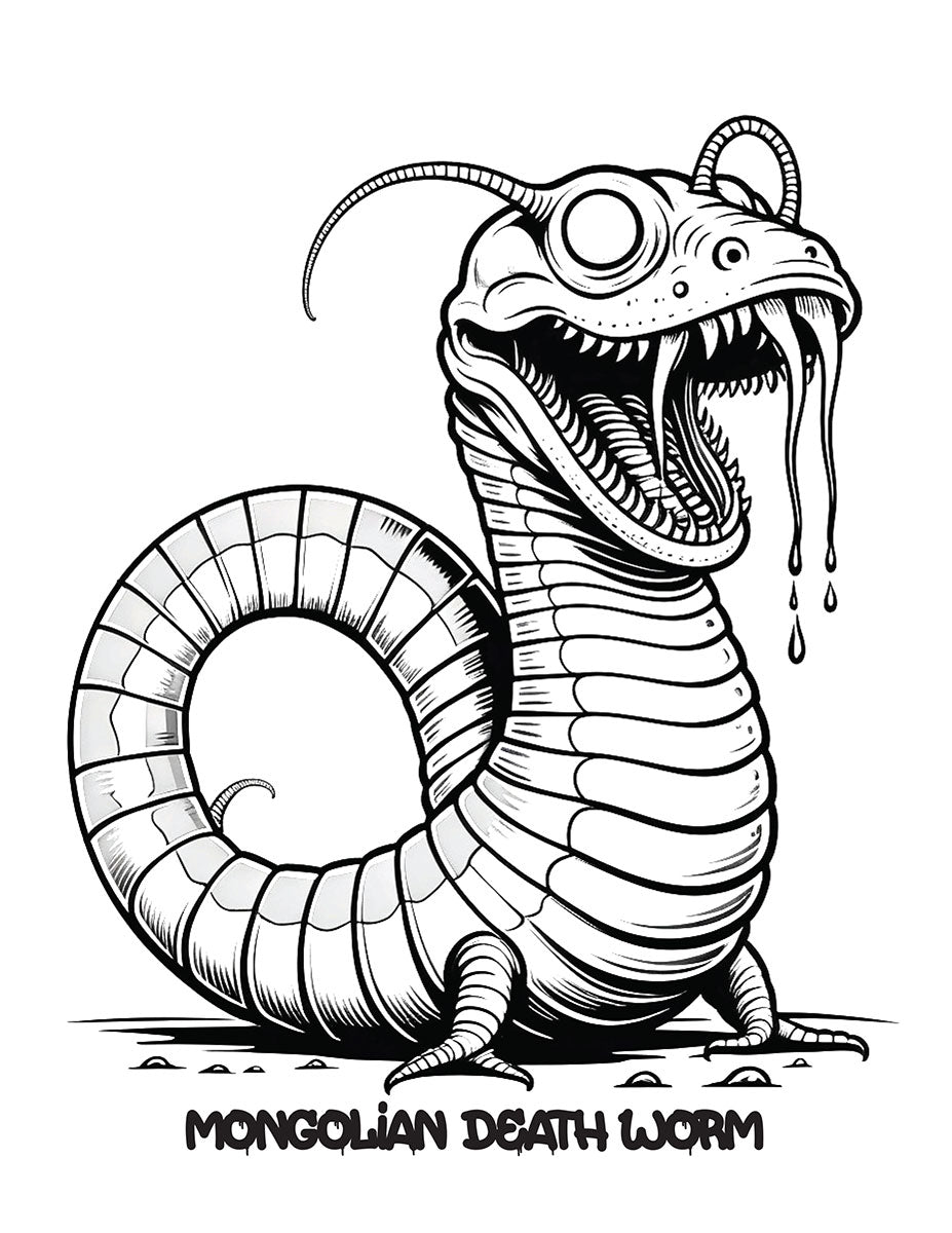 Cryptids Coloring Book