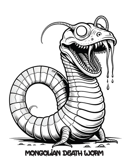 Cryptids Coloring Book