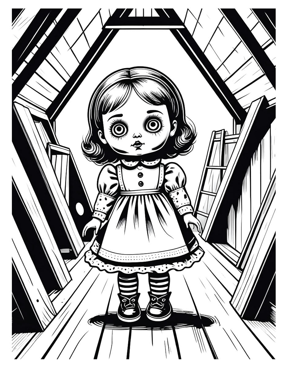 Deranged Dolls Coloring Book