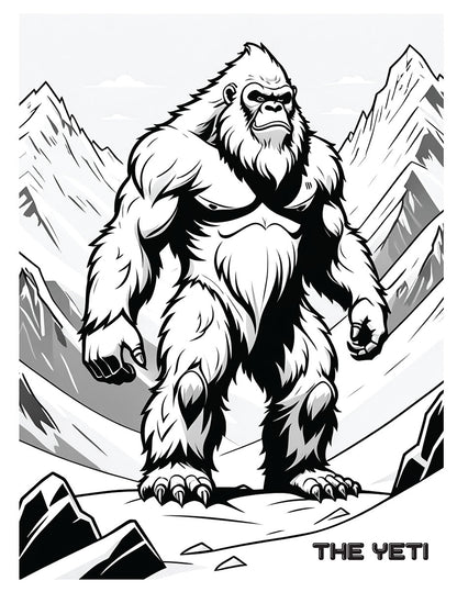 Cryptids Coloring Book