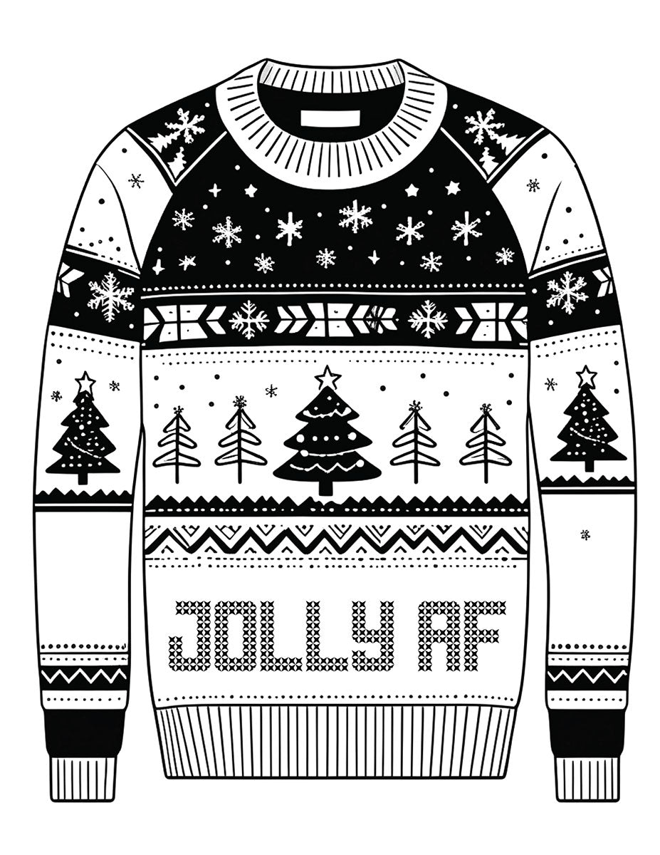 X-Mas Sweaters Coloring Book