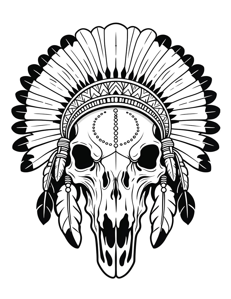 Sacred Skulls Coloring Book