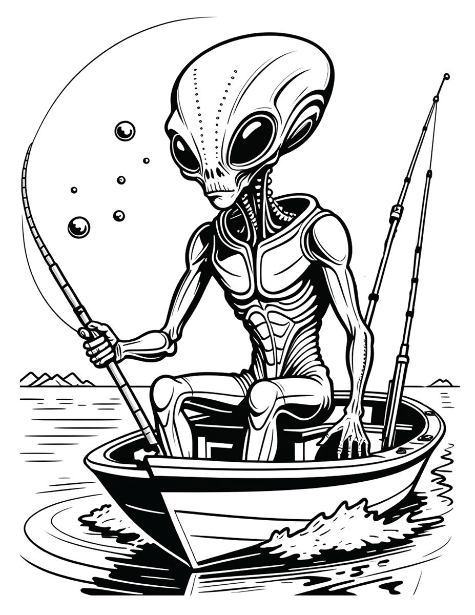 Major League Aliens Coloring Book