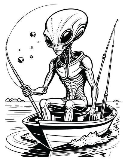 Major League Aliens Coloring Book