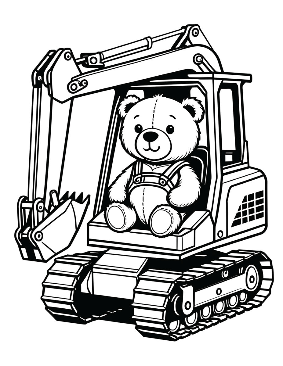 Teddy Bear Career Fair Coloring Book