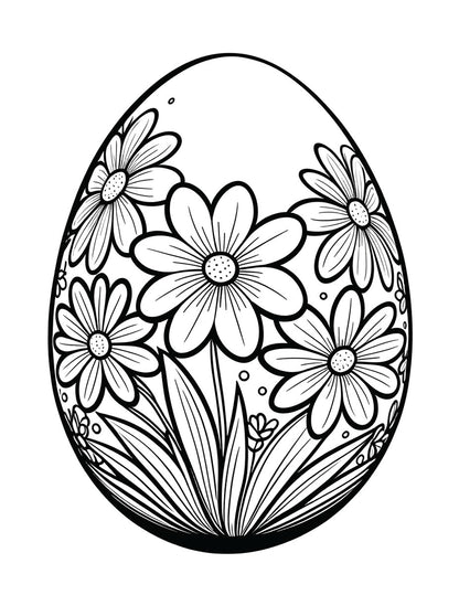 Easter Eggs Coloring Book
