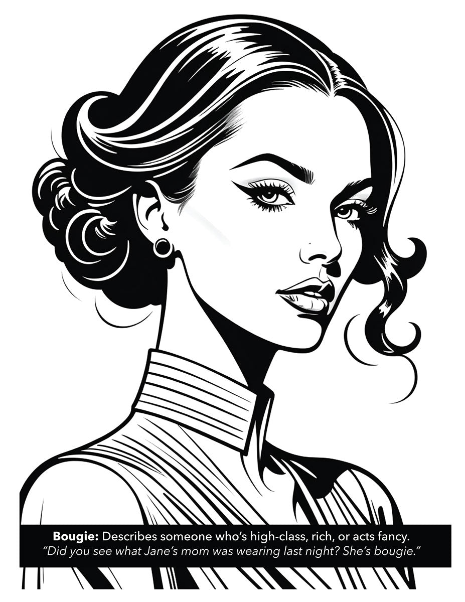 Adult Dictionary Coloring Book