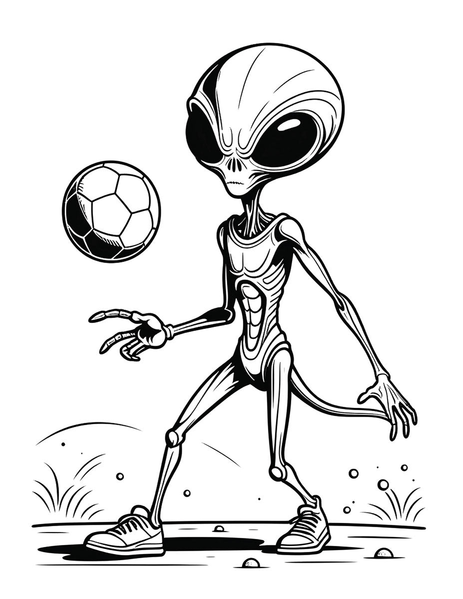 Major League Aliens Coloring Book
