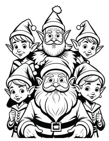 Santa, Jolly AF Coloring Book