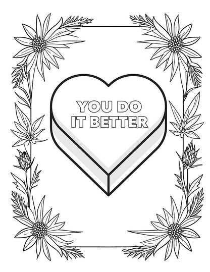 Candy Ass Excuses Coloring Book