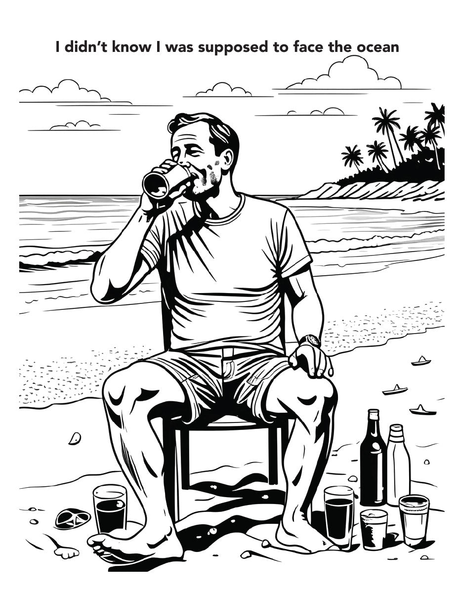 Drunk Dads Coloring Book