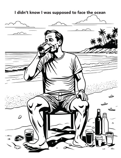 Drunk Dads Coloring Book