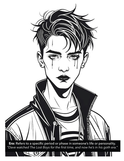 Adult Dictionary Coloring Book