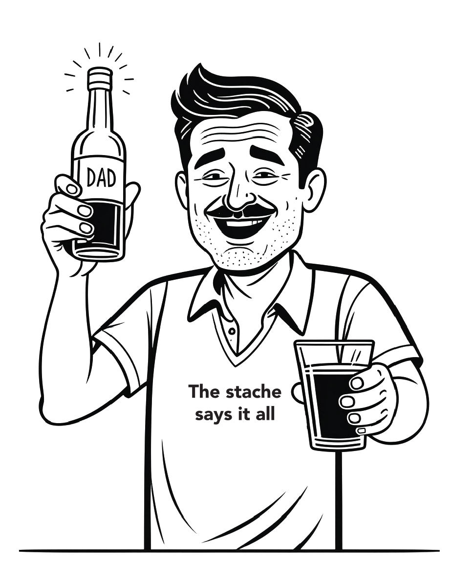 Drunk Dads Coloring Book