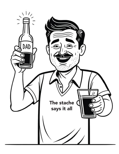Drunk Dads Coloring Book