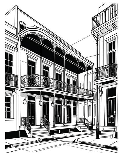 New Orleans Coloring Book
