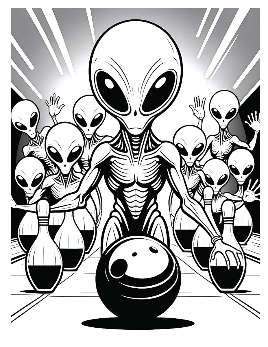 Major League Aliens Coloring Book